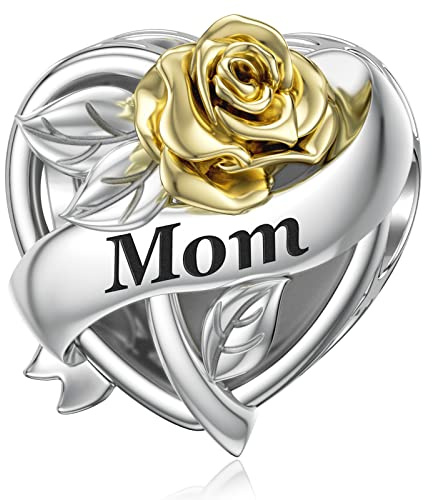 Silber Charm für Pandora Mutter Schwester Tochter Frau Oma Charm Familie Rose