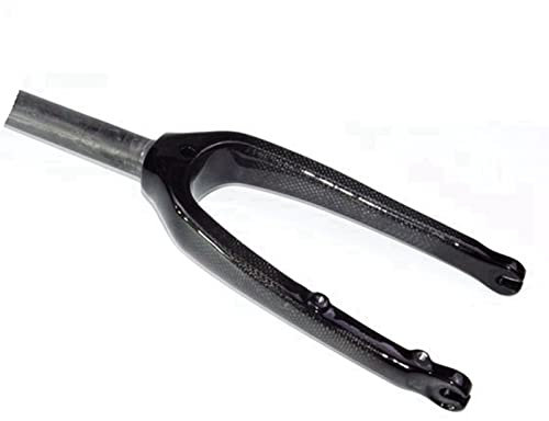 Kohlefasergabel 16In 305 Faltrad Gerades Rohr Flach Scheibenbremse Harte Gabel Schnellspanner Kompatibel C-Bremse, Oberrohrdurchmesser 28,6(1-1/8) MM B,16in111MM