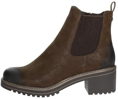 Marco Tozzi Bottines Chelsea 2-25421-43 pour femme, couleur café nubuck, taille 39 EU, Café nubuck, 39 EU