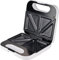 Grunkel - Sandwichera con Grill para 2 sandwiches con corte. Superficie antideslizante y antiadherente de 750W de potencia y tacto frío (Corte Cuadrado Blanca)