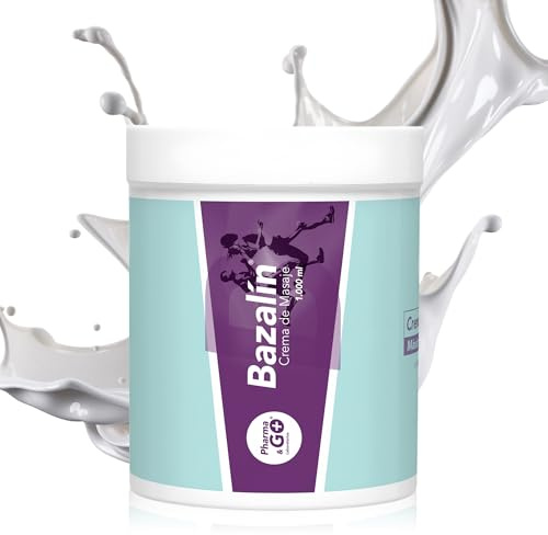 Pharma&Go - Crema para Masajes Neutra Bazalin, 1Kg, Hidratante y Nutritiva, Uso Profesional, Ideal para Radiofrecuencia, con Parafina Líquida, Viscosidad y Absorción Óptima, Suaviza y Calma la Piel
