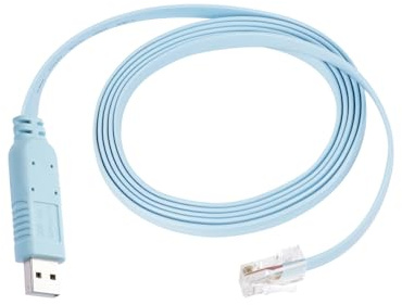 GELRHONR Cable de consola USB a RJ45, conector USB macho a RJ45, cable de consola serie, adaptador de enlace para ordenadores/portátiles en Windows, OS, Linux azul (1,8 m/6 ft)