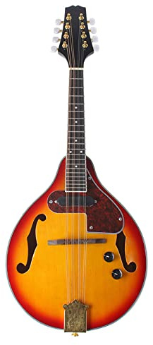 Mandolineninstrument Elektrisch, Sonnenuntergangsfarbe, Mandolinensaiten, Stoffmusikinstrumente für Erwachsene mit Kabel für Anfänger, Erwachsene, Jugendliche, Erwachsene