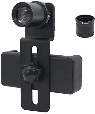 Microscope Diameter 23.2mm 30mm 30.5mm Phone Clip for Microscope with 12.5X Eyepiece Lens Cell Phone Mount Adapter Telescope Accessories(Mounting 30mm)