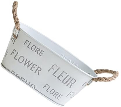 Sosoport Kreativer Eisenkunst-blumentopf Für Garten Und Wohnraumdekoration Ovaler Pflanzer Für Sukkulenten Und Cacteen Design Und Geschmacklos