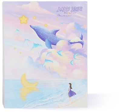 Fotoalbum Einsteckalbum,Album Fotoalbum Kinder,Innenseiten & Fotos 14×19 cm, 100 Fotos fassend - Spezial für Kinderwachstum, Geburtstag, Reise, Party,Perfekt zum Festhalten wertvoller Momente