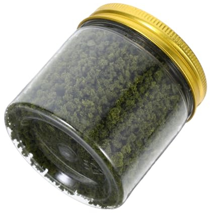 Polvo de Arbusto Verde para Maqueta, 1 Botella 185ml, Granulado | Escenografía Diy, Plástico de 185ml, Detalle Realista y Textura Gruesa para Modelos