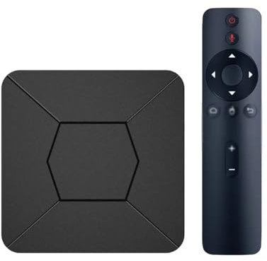 Ujjdwiurgh Q5 Mini Smart TV Box 2.4G/5G WiFi BT5.0 2G 8G 100M Android 10.0 TV Box Lecteur Multimédia Allwinner H313 4K HDR Facile à Utiliser Prise UE