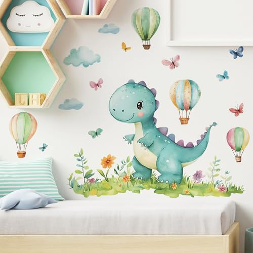Great Dinosaur Väggklistermärken, klistermärken dinosaurie väggdekor söt väggdekal 90 cm x 29 cm dinosaurie sovrumsdekoration för vardagsrum bebisrum barnrum barnkammare, 1 delar