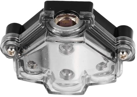 Alipis Blocco Di Distribuzione Audio Per Auto 3 Vie, Scatola Di Giunzione e Kit Di Messa a Terra Autoradio, Installazione Rapida Per Sistemi Audio Auto, Accessori Elettronici Affidabili