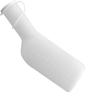 Yardwe 1000ml Large Capacity Elderly Chamber Pot with Measurement Scale, Plastic Urinal Bottle for Men and Women, Practical Bedpan Urinal Pot Suitable for Patient Care and Travel