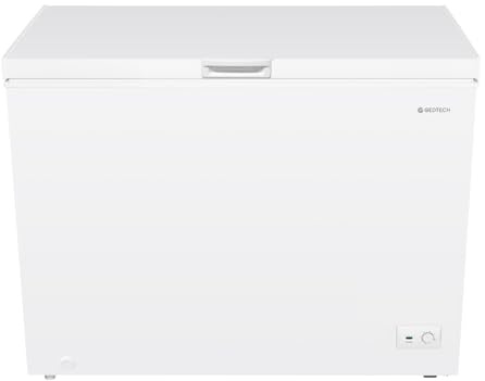GEDTECH Congélateur coffre 300L GCO300L - Pose Libre - Capacité de stockage optimale - Silencieux - Blanc (300, Litres)