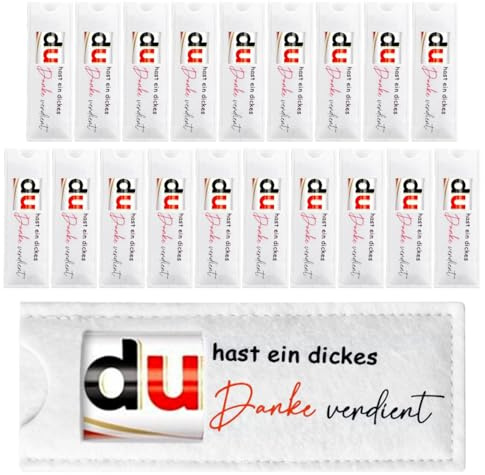 20 Stück Kleine Geschenke für kollegen Dankeschön Geschenke du Hast Ein Dickes Danke Verdient Hülle Filz Geschenk Abschiedsgeschenke Mitarbeiter Team Geschenk für Kollegen Erzieherin Kinder Freund