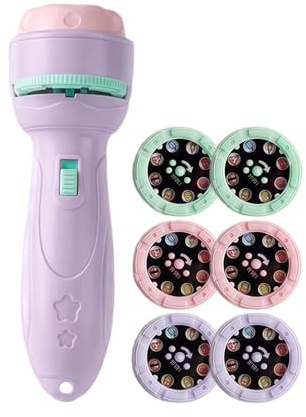 Lampes de poche avec capacité de projection, lumière nocturne pour l'heure du sommeil avec protection oculaire - Lampe de poche projecteur pour jeunes enfants | Pour garçons et filles à partir de 3
