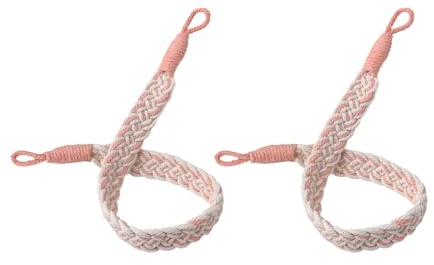 Uqezagpa Confezione da 2 Fermatenda per Tende in Tessuto Intrecciato Fatto a Mano Corda Fermatenda per Tendaggi per Finestre Cinghie Cordoncini Accessori Accessori per Finestre