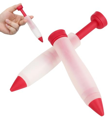 VOSAREA Penna per Decorare Dolci in Silicone 3 Pezzi per Personalizzare Dessert Design Decorativi per Baking e Uso Domestico