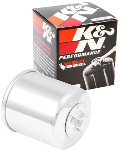 K&N Powersports Ölfilter - Patrone 71x77mm kompatibel mit Suzuki, Aprilia, Kymco, Arctic Cat, Cagiva, Bimota, Kawasaki, Sachs (KN-138C) Rot