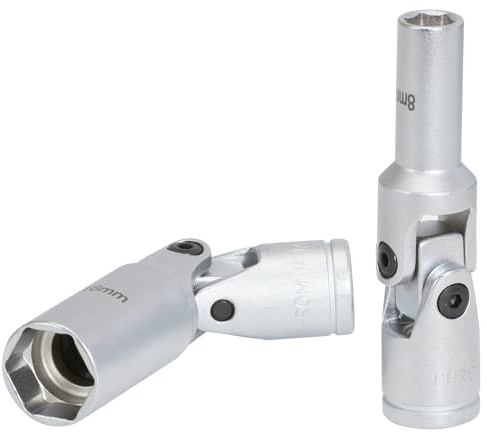 KS Tools 500.7303 3/8 Glühkerzen-Gelenknüsse, kurz, 75mm, 10mm