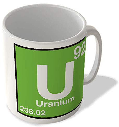 McMug - (92 Uranium - U - Periodic Table Mug, Ceramic, 11fl.oz.