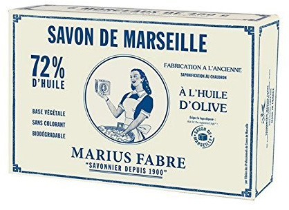 Marius Fabre - 6er Seifenset mit echter Marseiller Kernseife aus 72% Olivenöl (6 x 400g)