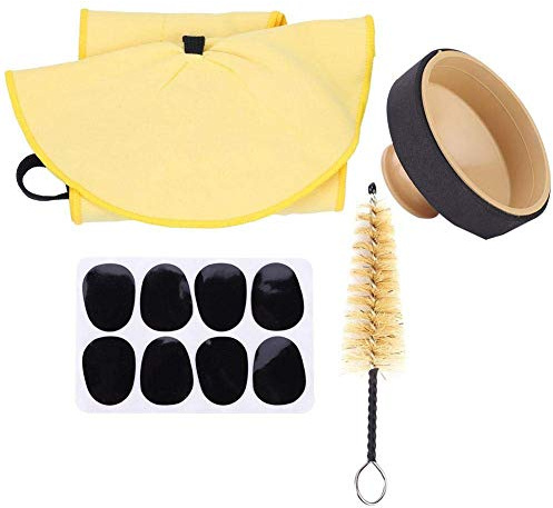 Bnineteenteam 4 in 1 Saxophon Kit Sax Mute Pads Bürstenreinigungstuch für Altsaxophon Kits Musikinstrumentenzubehör