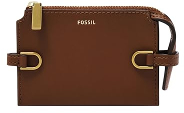 Fossil Womens Kier Card Case, Brown, Measurements 11.8 cm L X 1.3 cm W X 8 cm H EU