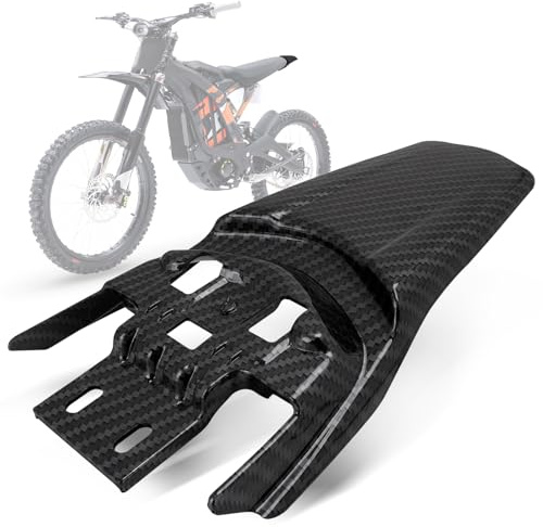 Elektrische Dirt Bikes HinterradSchutzblech Motorrad Kotflügelschutz für Surron Light Bee X LBX – Carbonfaser Optik