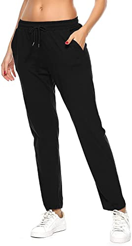 Pantalons pour Femme Coton Pantalon Décontracté de Survêtement Jogging Fitness Sport Training Yoga, Sweatpants Ladies Joggers d'été et d'hiver