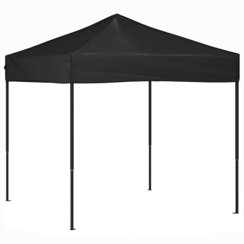 vidaXL Carpa para Fiestas Plegable Cenador Balcón Pabellón Jardín Terraza Eventos Espectáculos Parque Plaza Patio Exterior Bodas Negro