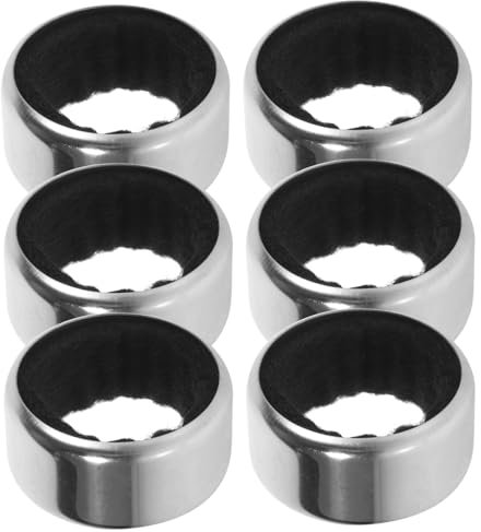 MAGICLULU 6pcs Stainless Steel Wine Ring Bottle Drip Collar for Wine Bottle Leak Prevention Kitchen Bar Drip Stopper