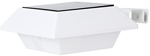lvifloae 6 pièces lumières de gouttière solaires extérieures lumières de clôture solaires étanches avec capteur intelligent interrupteur automatique lumières de gouttière de sécurité de