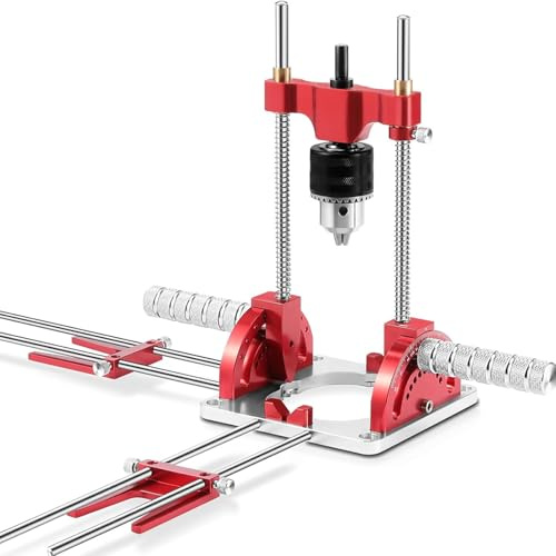 Drill Guide, Multi Angle Drill Guide Precision Drill Guide for 1.5-13mm Power Drills Self-Centering Portable Drill Guide 0° to 60° Angle Drill Guide Woodworking Locator Tools