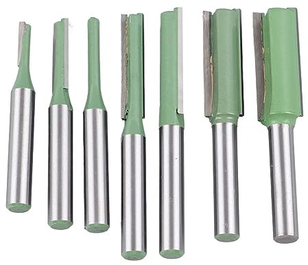 Jeu de 7 fraises pour le travail du bois Jeu de fraises à rainurer avec queue de 1/4 de pouce