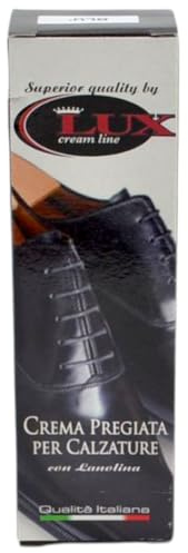 Crema pregiata per calzature in vera pelle con lanolina qualita' italiana shoes care ripristino colore e pieghe lucidatura calzature