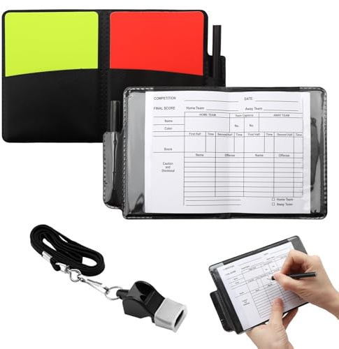 ZMDMAH Carton Arbitre Football, sifflet Arbitre, Football Accessoire, Cartes d'Arbitre de Football Convient pour Le Football, Le Basket-Ball, Les compétitions Sportives Scolaires