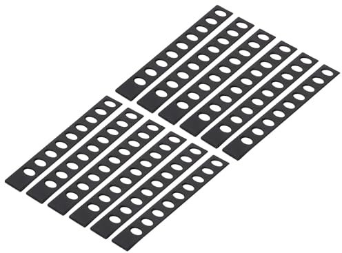 PATIKIL 12Pcs PP Universal Blade Edge Guard Cover, Blade Cutting Edge Sleeve of 6 Blade Cover for Kitchen, Dining Room, Black
