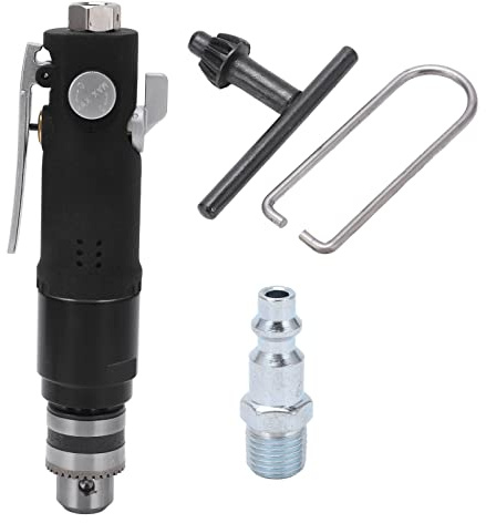 3/8in Air Drill with 3 Jaw Chuck Variable Speed Straight Handle for Industrial Work (US Style)