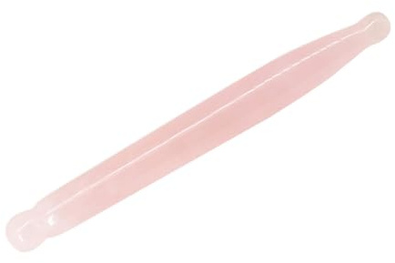 Gogogmee Handlicher Rosa Jade Gua Sha Massage Stab für Beine und Nacken mit Einstellbarer Muskelkontraktion und Waschbarem Material für Gestresste Berufstätige