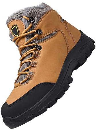 Maskjuwio Botas de senderismo para hombre, resistentes al agua, con cordones, gruesas botas militares, cómodas, botas de combate, botas tácticas para exteriores, botas militares, botas de combate