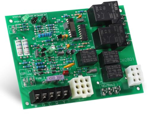 New Upgrade ICM2801 Furnace Control Circuit Board, Replacement for Coleman Evcon York Luxaire S1-7990-319P, 7990-319P, 031-01910-000, 031-01932-002