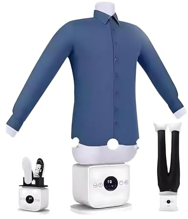Automatisk strykmaskin med justerbar tidstemperatur, snabbt 8-minuters ångstryk for alla tygtyper, perfekt for skjortor, kläder och skor