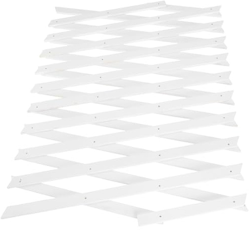 Kichvoe Enrejado Telescópico de Madera H44 para Plantas Trepadoras, Panel Extensible para Jardín Interior y Exterior, Soporte Decorativo para Plantas en Maceta y Valla de Celosía de Pared
