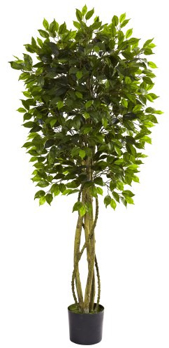 Nearly Natural 5.5ft. Ficus Tree UV Resistant (Indoor/Outdoor)