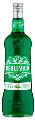 Keglevich Menta Vodka, 1 l | Liquore Preparato Mediante Ingredienti Naturali di Eccellente Qualità, Senza Coloranti e Senza Aromi Artificiali Aggiunti