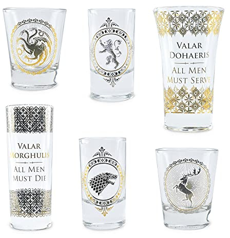 Game Of Thrones - Glassware - Game of Thrones Shot Glasses Set