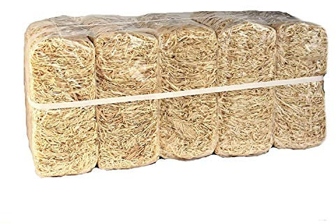 FVLFIL 10kg Holzwolle unbehandelt PEFC Zertifiziert * sehr hell * Polsterwolle * Füllstoff * Füllmaterial * aus Deutschem Wald - von unipak