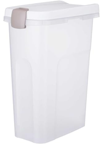 TRIXIE Tonne - transparent-weiß/weiß 25 l/24 × 51 × 39 cm