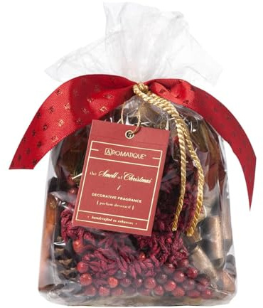 Aromatique The Smell of Christmas Potpourri Bag - Decorative Home Fragrance, Perfect Winter Decoration Long Lasting Room Sachet Air Freshener Botanicals Catchall Bowl Filler Decor Xmas Centerpiece 7oz