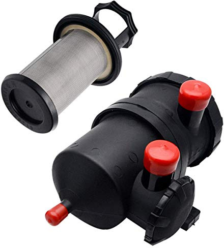 Riloer Oil Catch Can Serbatoio universale Provent Serbatoio 200 Filtro in acciaio inossidabile Sostituzione Turbo Diesel Tanica di raccolta olio con deflettori compatti Diesel 4WD Turbo Charge