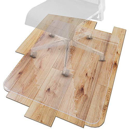 ANRO Bodenschutzmatte Transparent Schutzmatte Schonmatte rutschfest für Hartböden 36 Größen Bürostuhlunterlage 99x99cm Rechteck